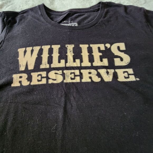 Willie's Reserve Independent Farmers Black Tshirt With Graphics Size XL - Picture 3 of 5